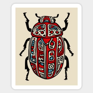 Scarab Beetle - Egyptian Art Sticker